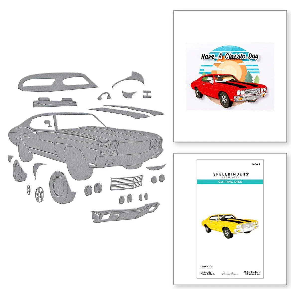 Image of Muscle Car Etched Dies from the Classic Road Legends Collection by Mindy Eggen