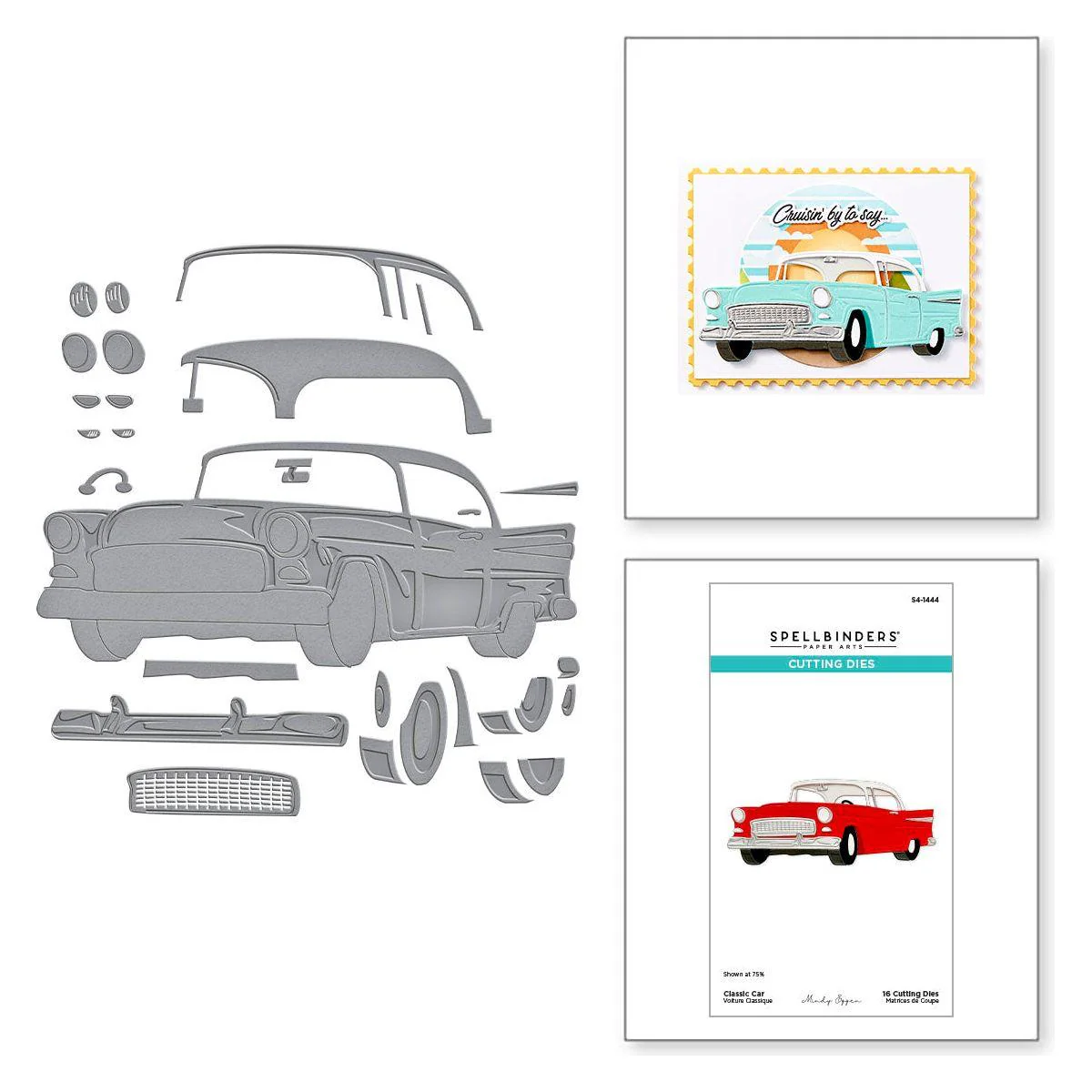 Image of Classic Car Etched Dies from the Classic Road Legends Collection by Mindy Eggen