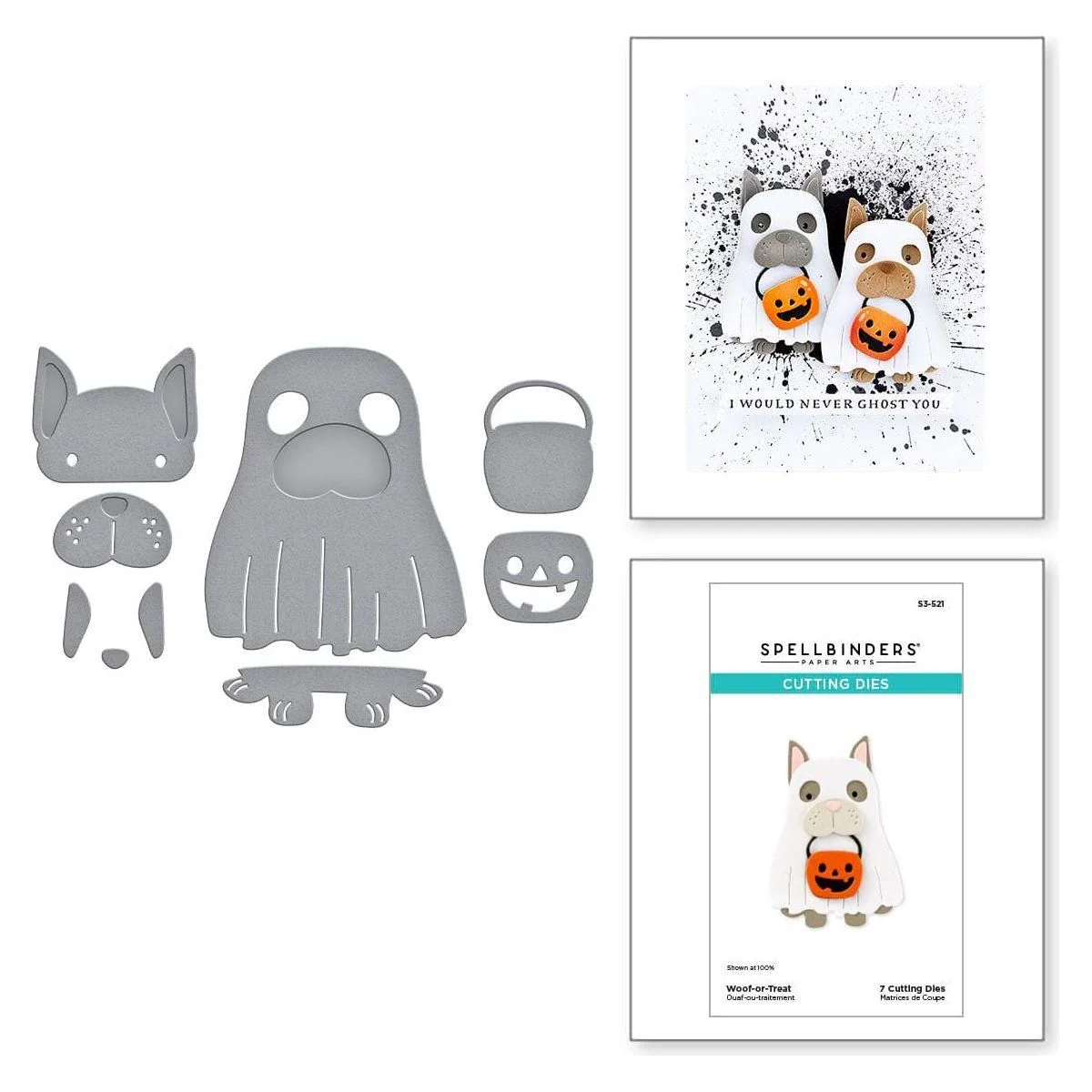 Image of Woof-or-Treat Etched Dies from the Happy Haunting Collection