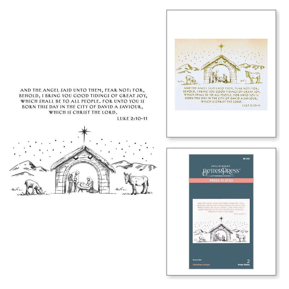 Image of Christmas Gospel Press Plates from the Home for the Holidays Collection