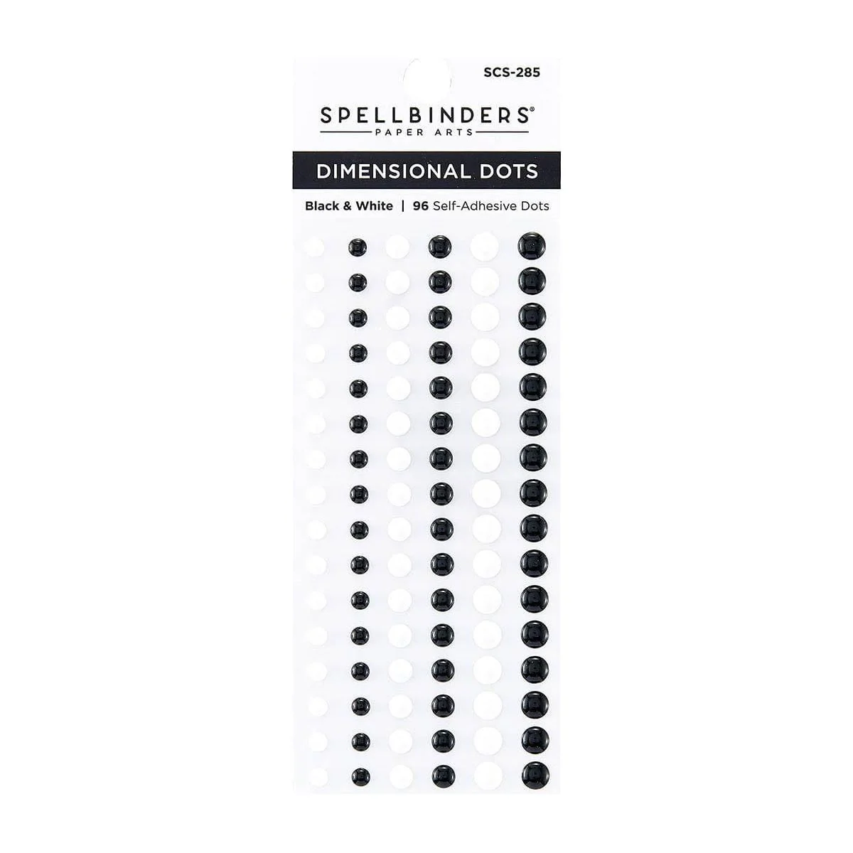 Image of Dimensional Black & White Enamel Dots