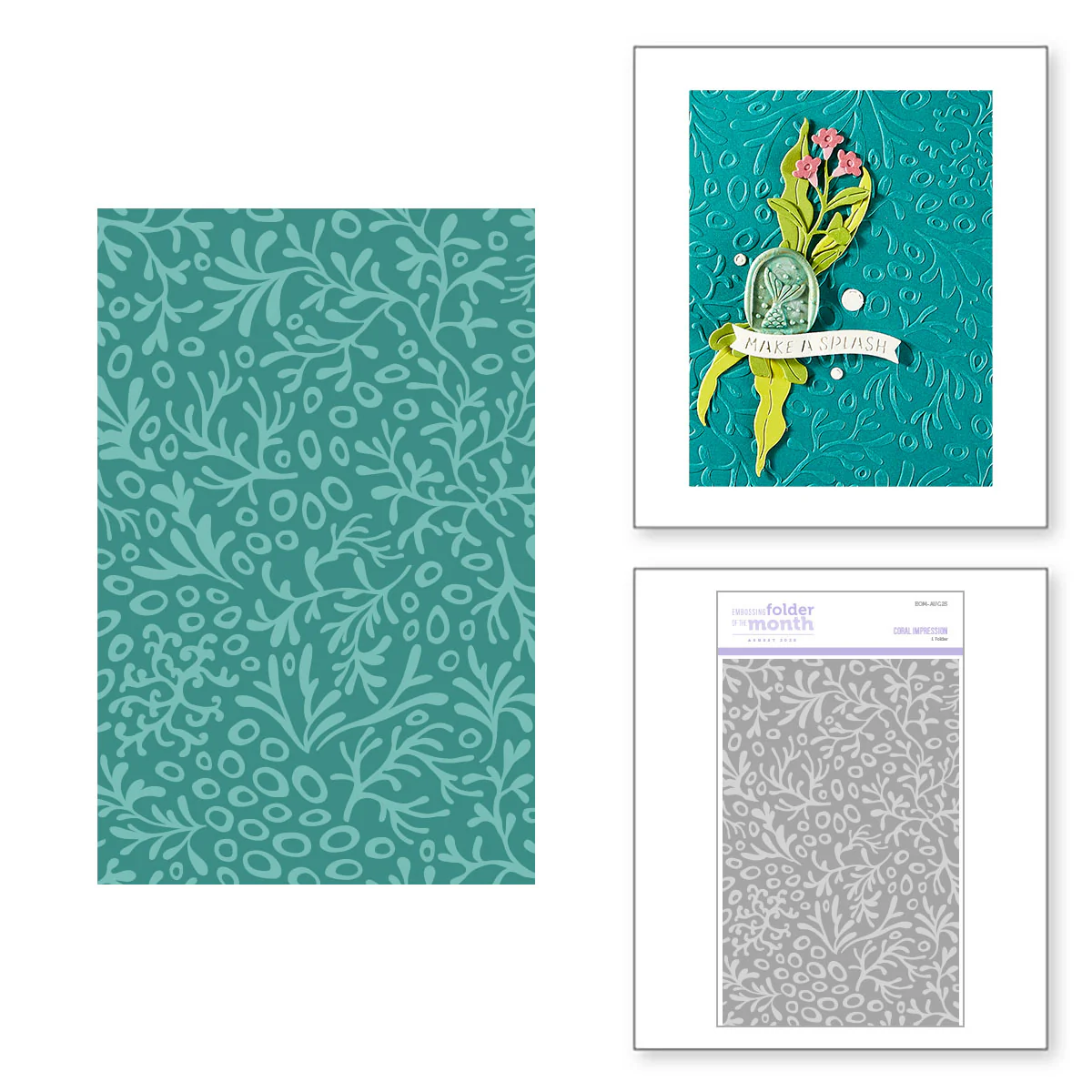 Image of Coral Impression - Embossing Folder of the Month