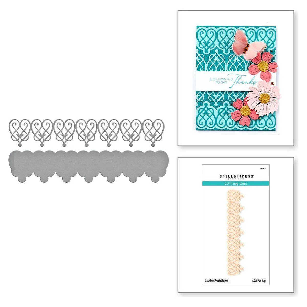 Image of Timeless Hearts Border Etched Dies from the Timeless Collection