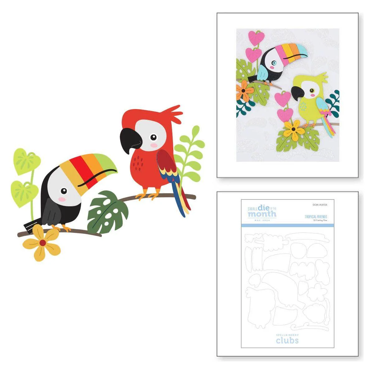 Image of Tropical Friends - Small Die of the Month