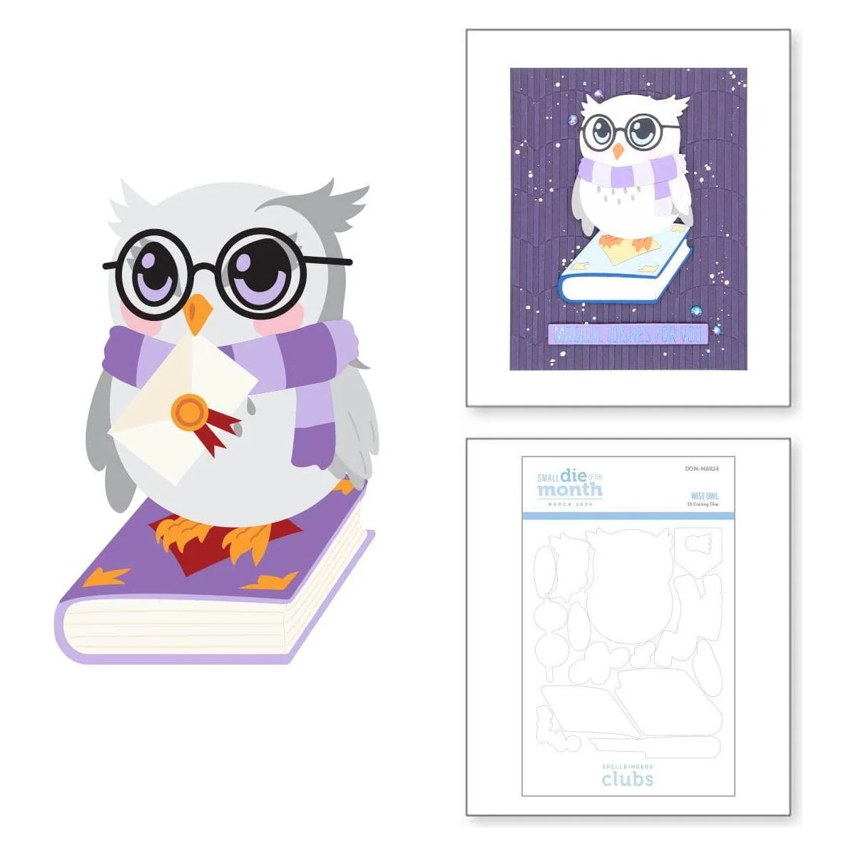 Image of Wise Owl - Small Die of the Month
