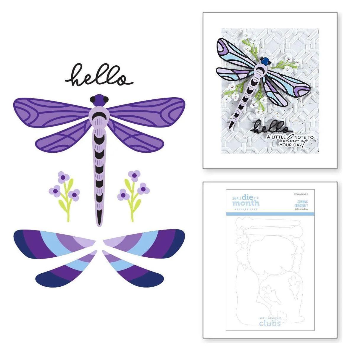 Image of Soaring Dragonfly - Small Die of the Month