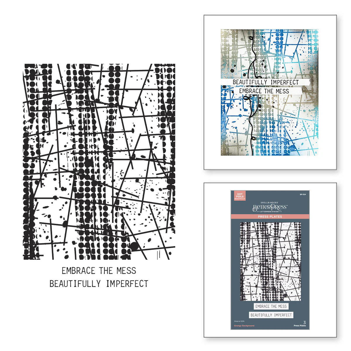 Image of Grungy Background Press Plates from the Beautifully Imperfect Collection