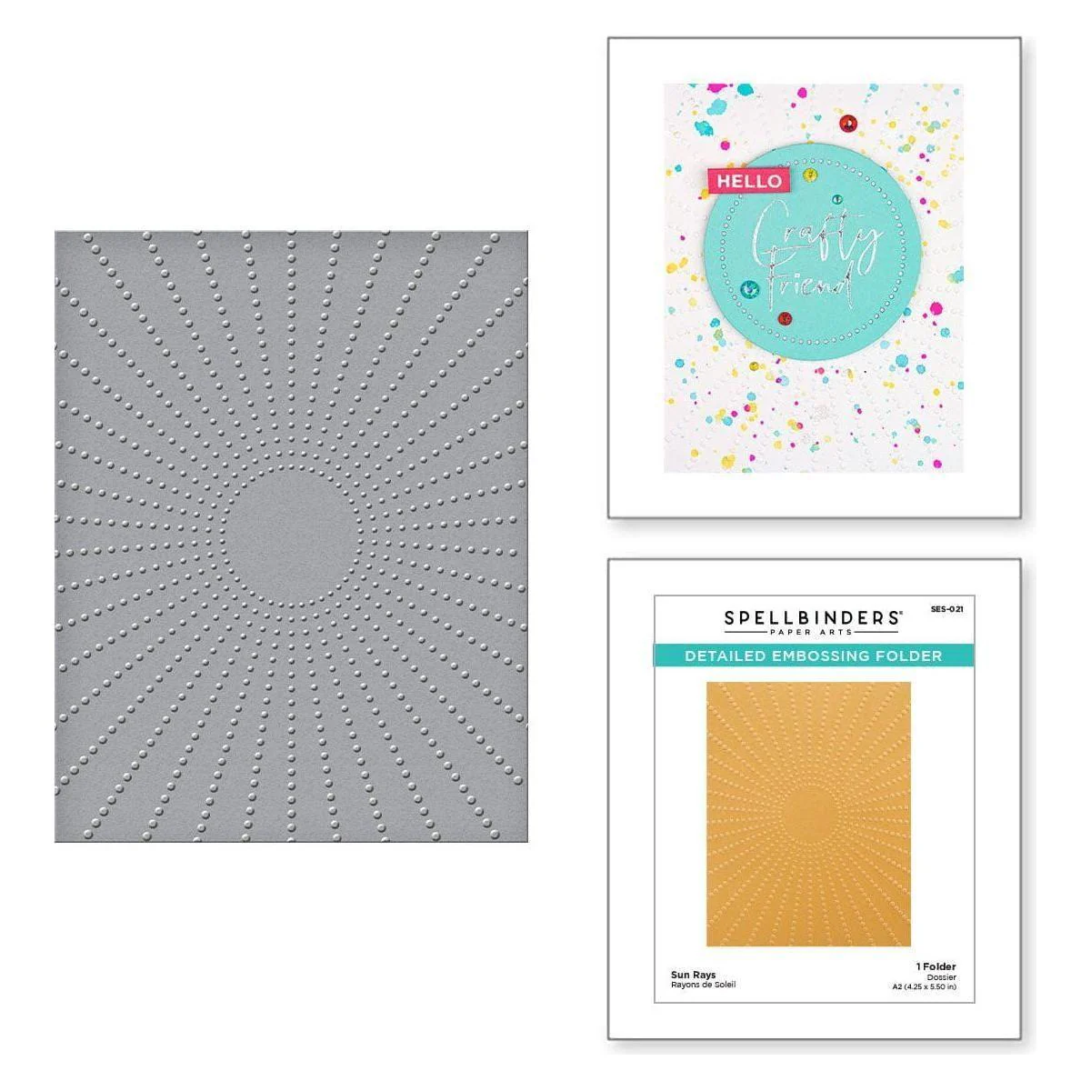 Image of Sun Rays Embossing Folder