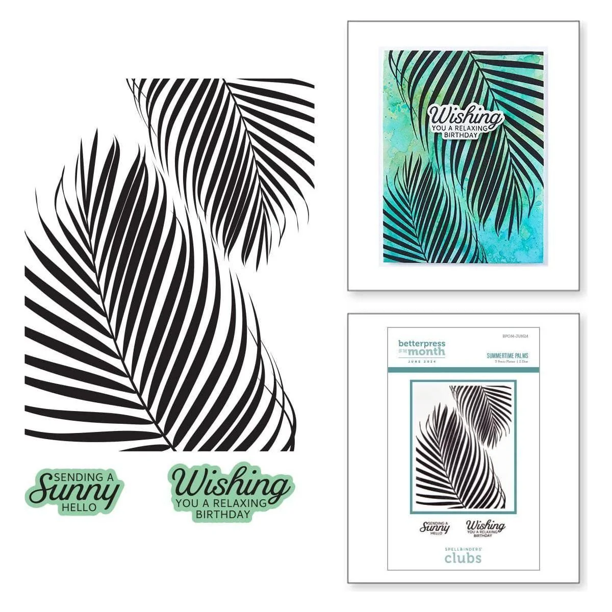Image of Summertime Palms - BetterPress Plate of the Month
