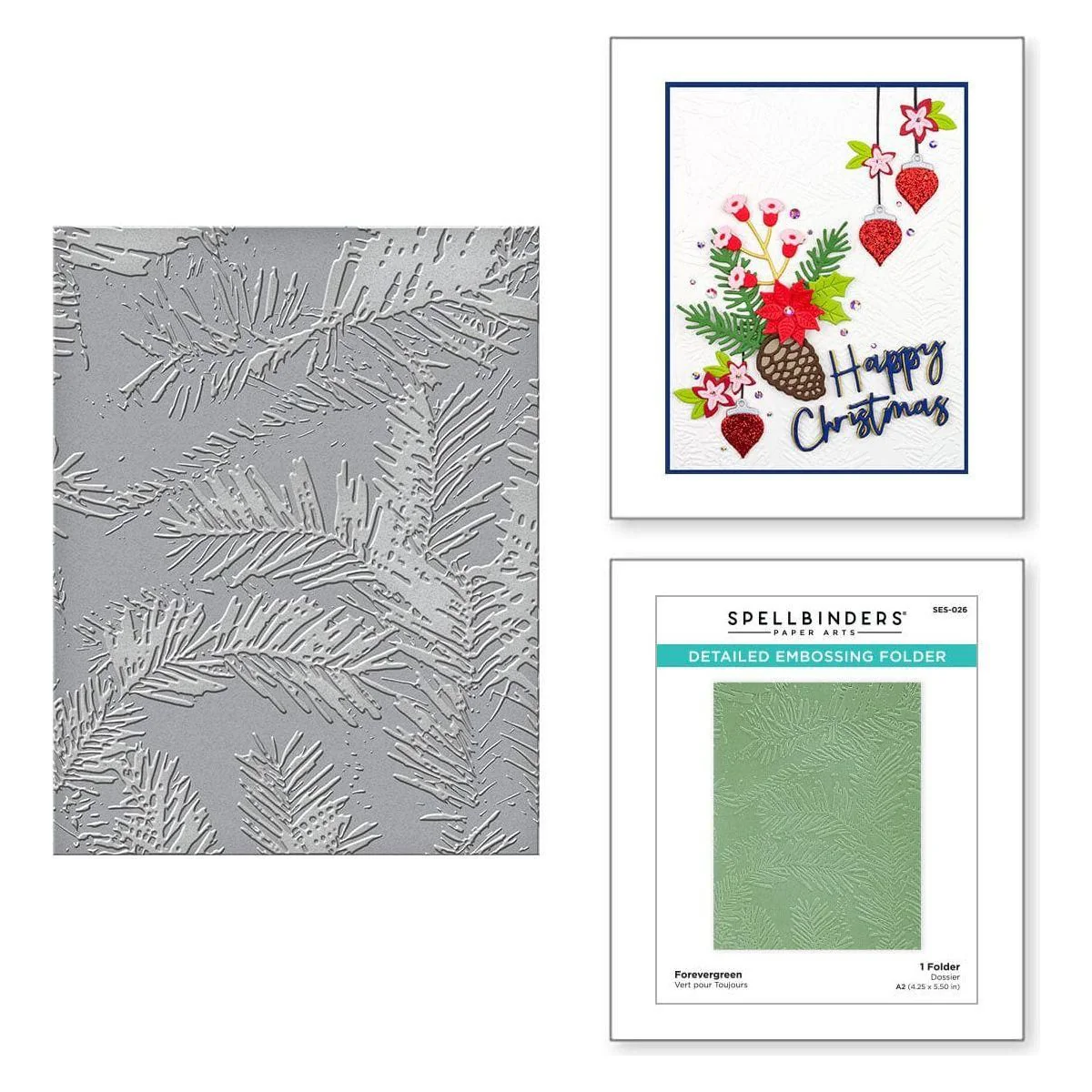Image of Forevergreen Embossing Folder from the Tis the Season Collection