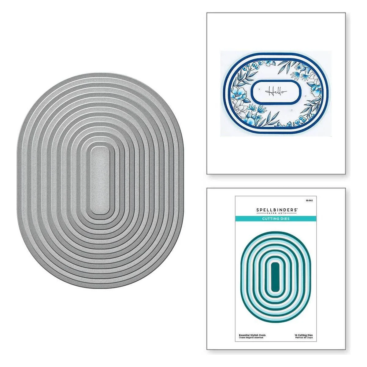 Image of Essential Stylish Ovals Etched Dies from the Stylish Ovals Collection