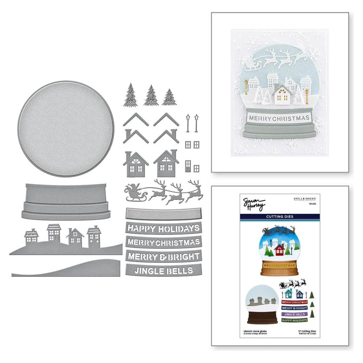 Image of Simon's Snow Globe Etched Dies from the Simon's Snow Globes Collection by Simon Hurley