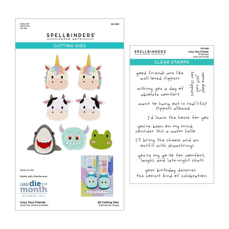 Image of Exclusive Cozy Toes Friends Stamp & Die Bundle