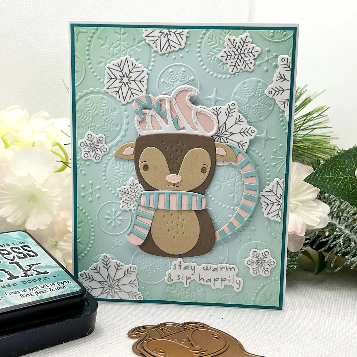 Image of Starry Snowfall - 3D Embossing Folder of the Month