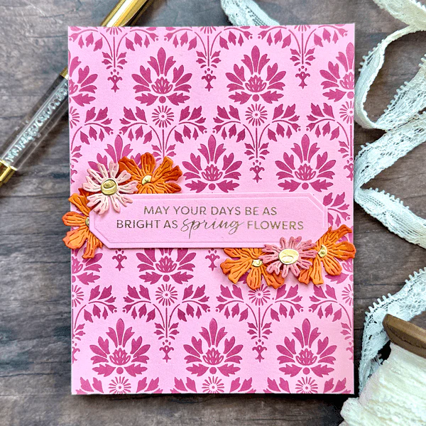 Image of Luxe Damask -  BetterPress Plate of the Month