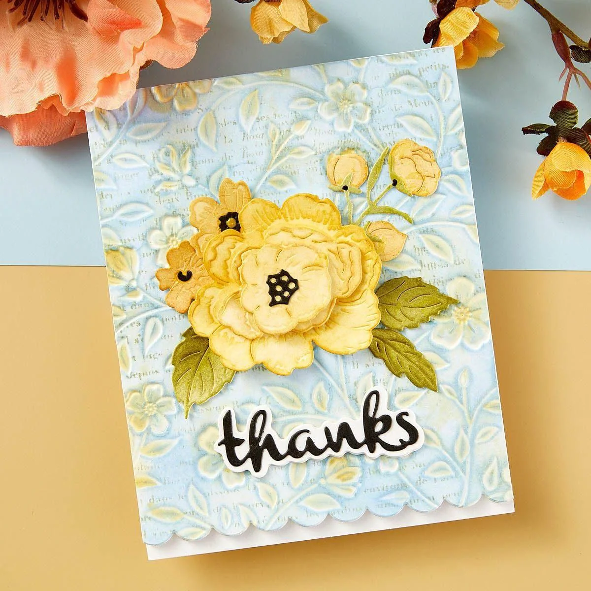 Image of Flowers & Foliage 3D Embossing Folder from the From the Garden Collection by Wendy Vecchi