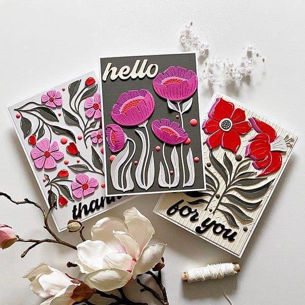 Image of Fresh Picked Sentiments Etched Dies from the Fresh Picked Collection