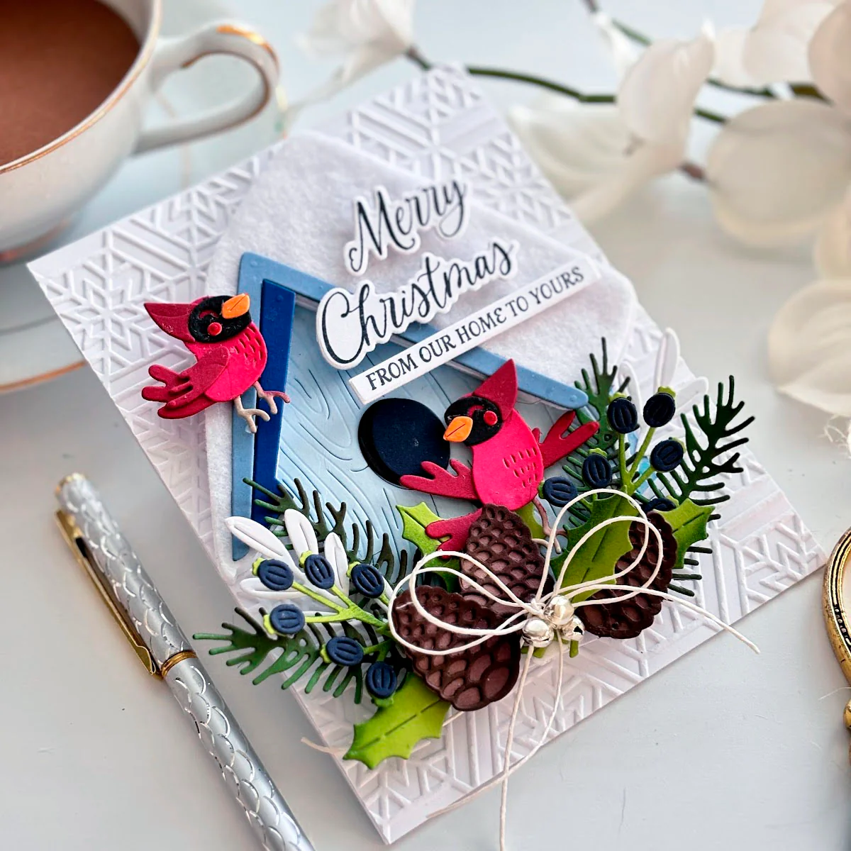 Image of Christmas Magic Sentiments - (Dies Only) Coordinates with the Clear Stamp of the Month