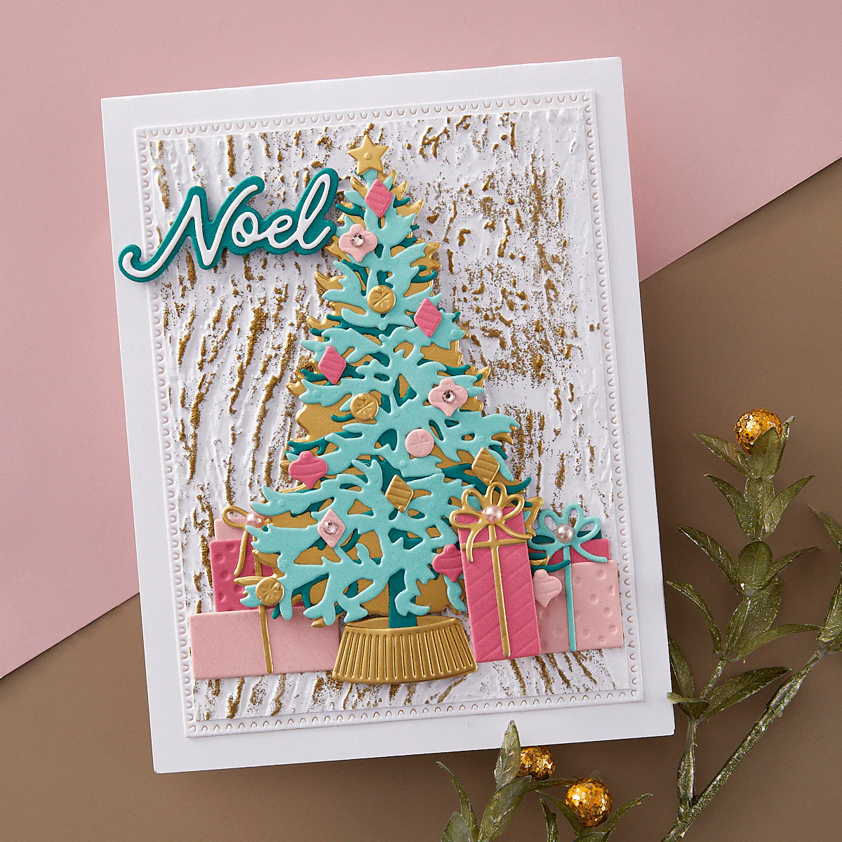 Image of Classic Christmas Tree Etched Dies from the Timeless Trees Collection by Simon Hurley