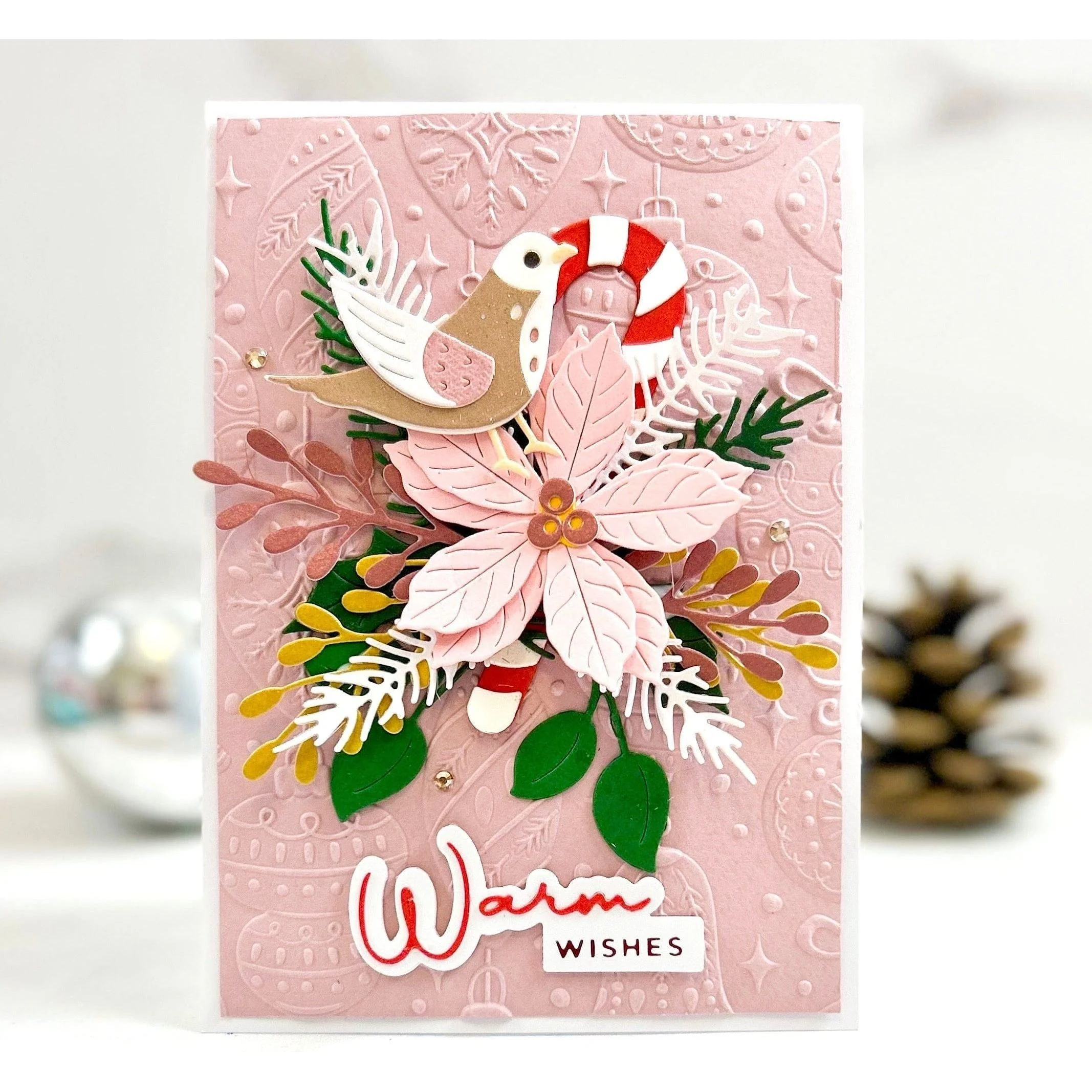 Image of Vintage Ornaments 3D Embossing Folder from the Classic Christmas Collection