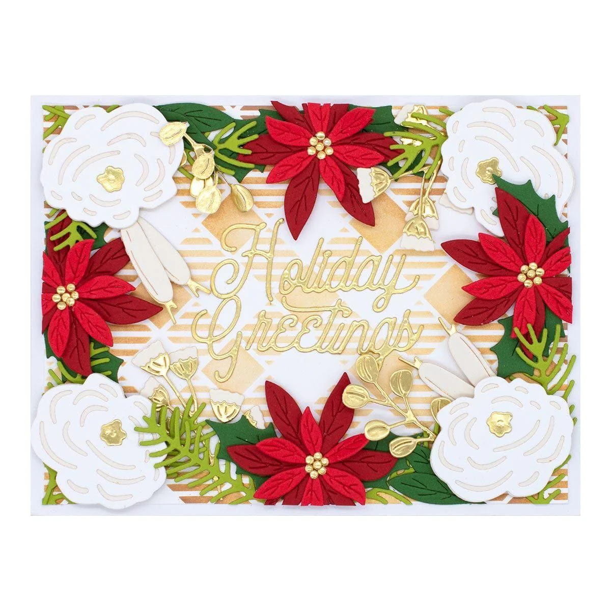 Image of Diagonal Buffalo Plaid Stencil from the Celebrate the Season Collection