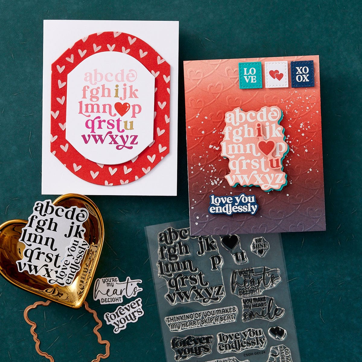 Image of Forever Yours - Clear Stamp & Die of the Month December 2024