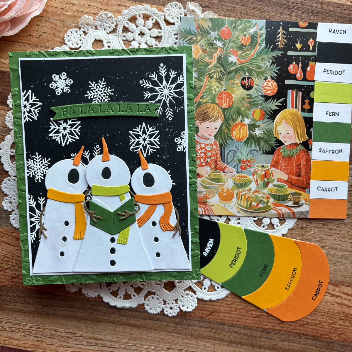 Image of The Snow Notes Etched Dies from the Wonderland Collection