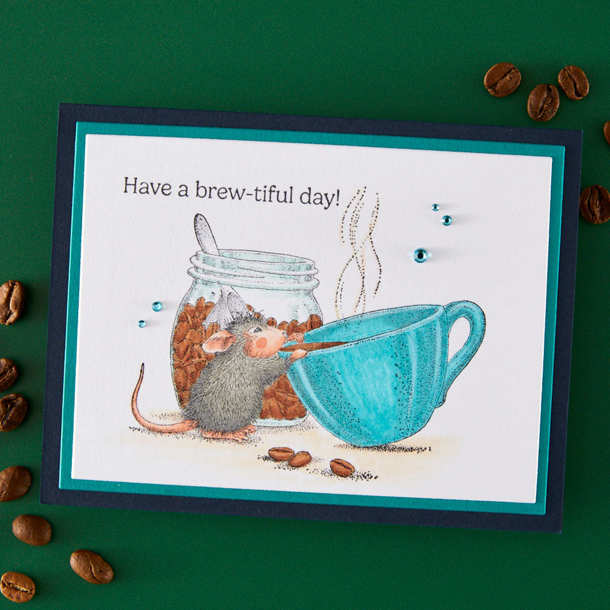 Image of Brew-tiful Day Cling Rubber Stamps by House-Mouse