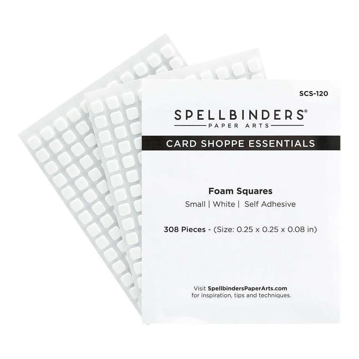 Image of White Foam Adhesive Squares - Small 1/4 IN