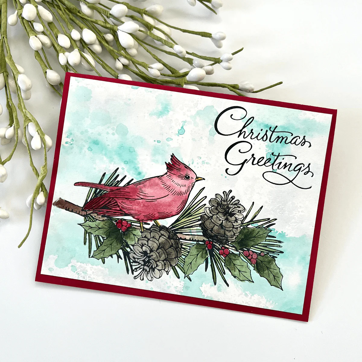 Image of Christmas Greetings Press Plate from the BetterPress Christmas Collection