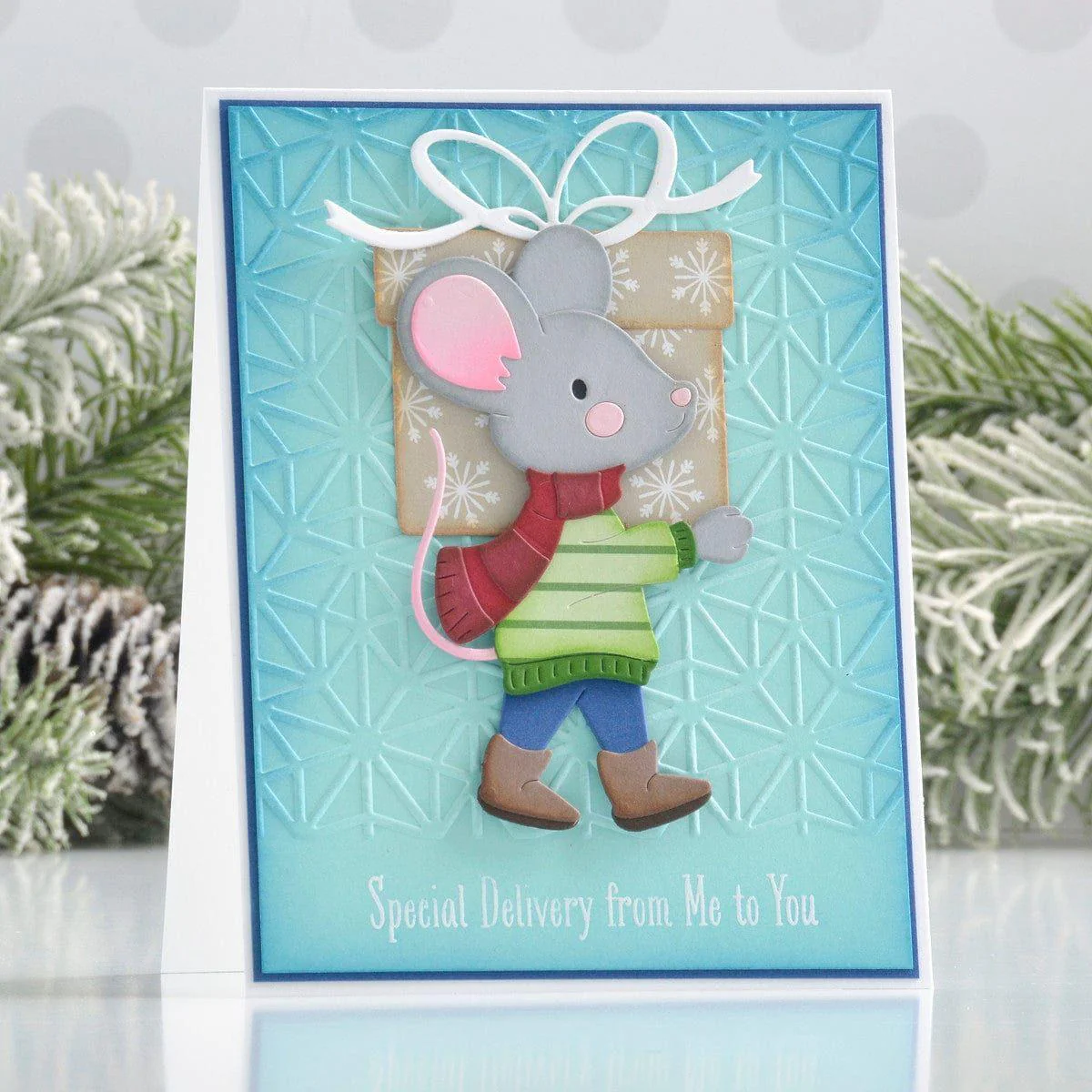 Image of Monoline Stars Embossing Folder from the Dancin' Christmas Collection