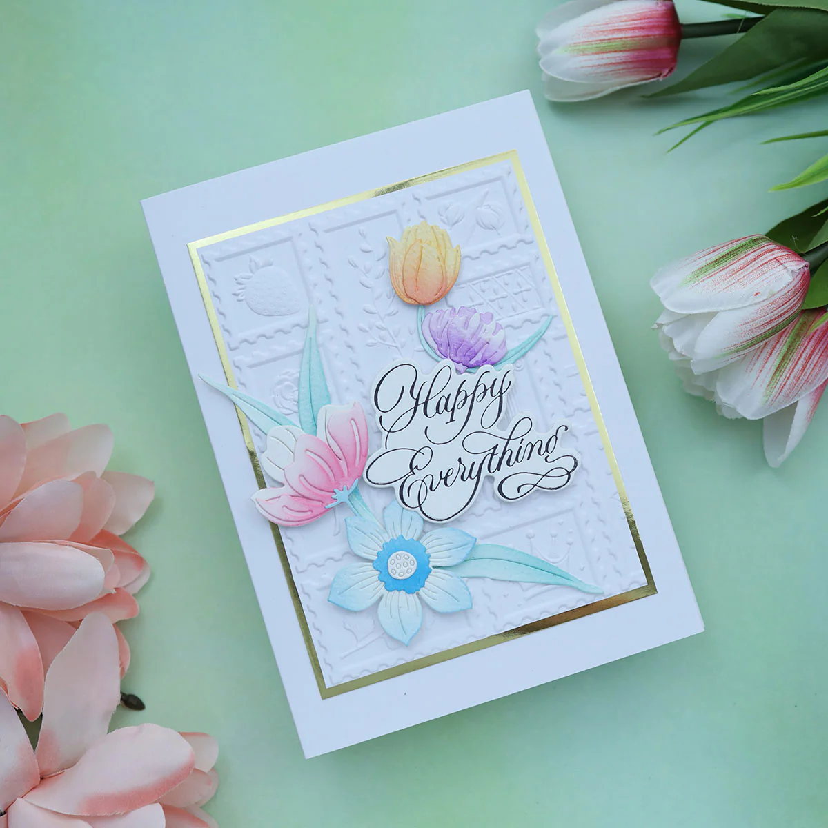 Image of Copperplate Happy Birthday and Everything BetterPress Plate & Die Set by Paul Antonio