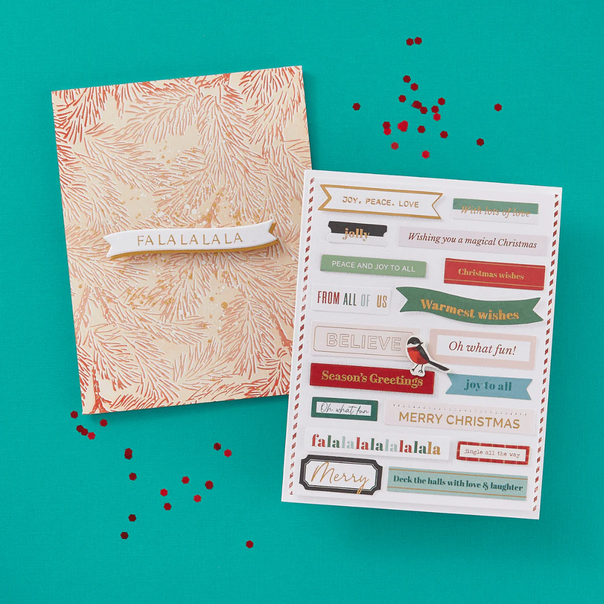 Image of Mistletoe Greetings Press Plate & Die Set