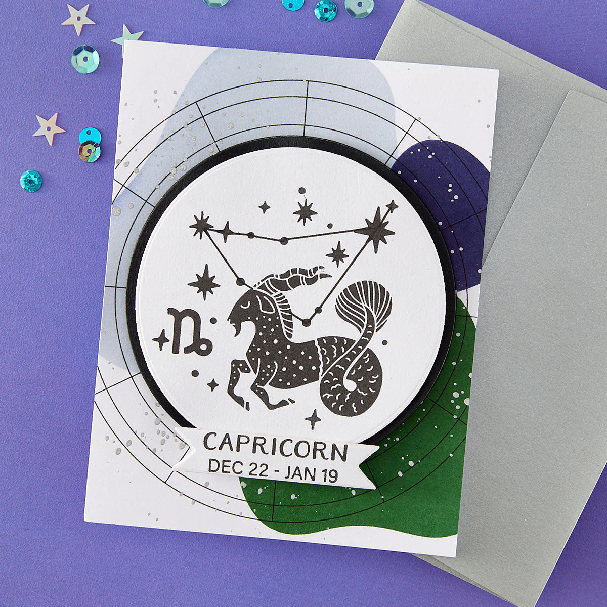 Image of Block Print Capricorn Registration Press + Foil Plate