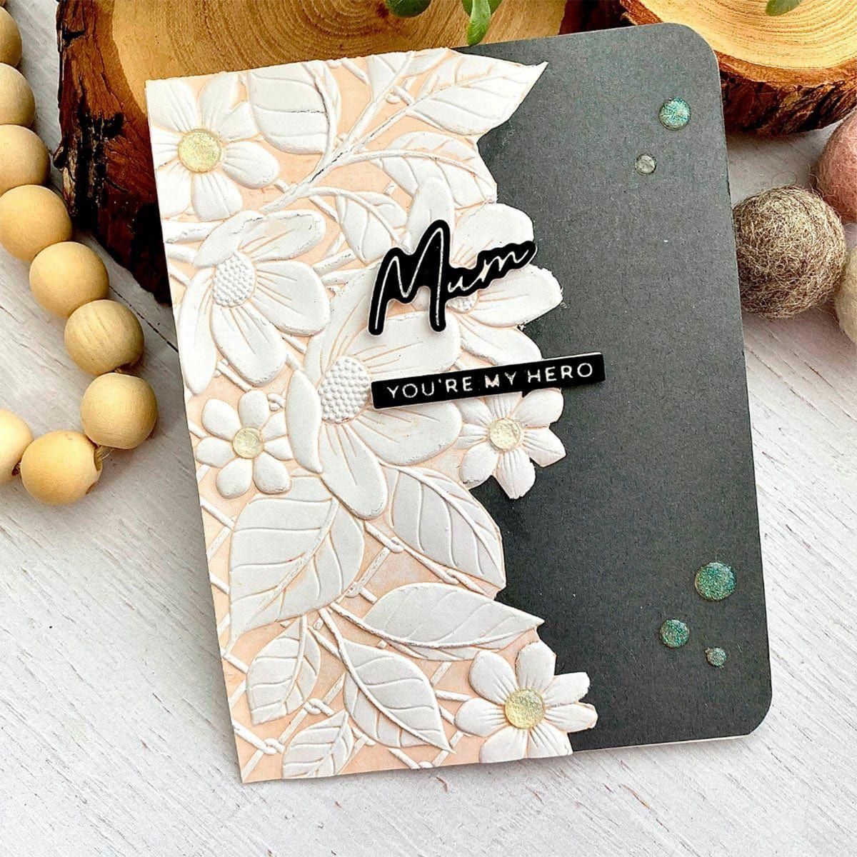 Image of Floral Fence of Togetherness -  3D Embossing Folder of the Month
