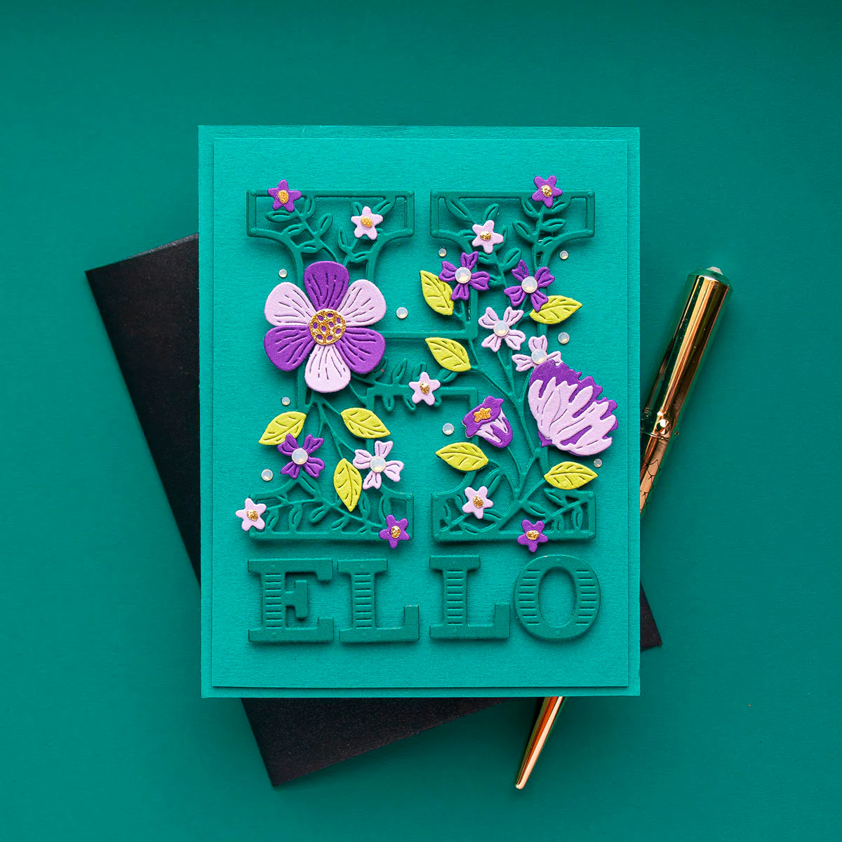 Image of Blooming Hello - Small Die of the Month
