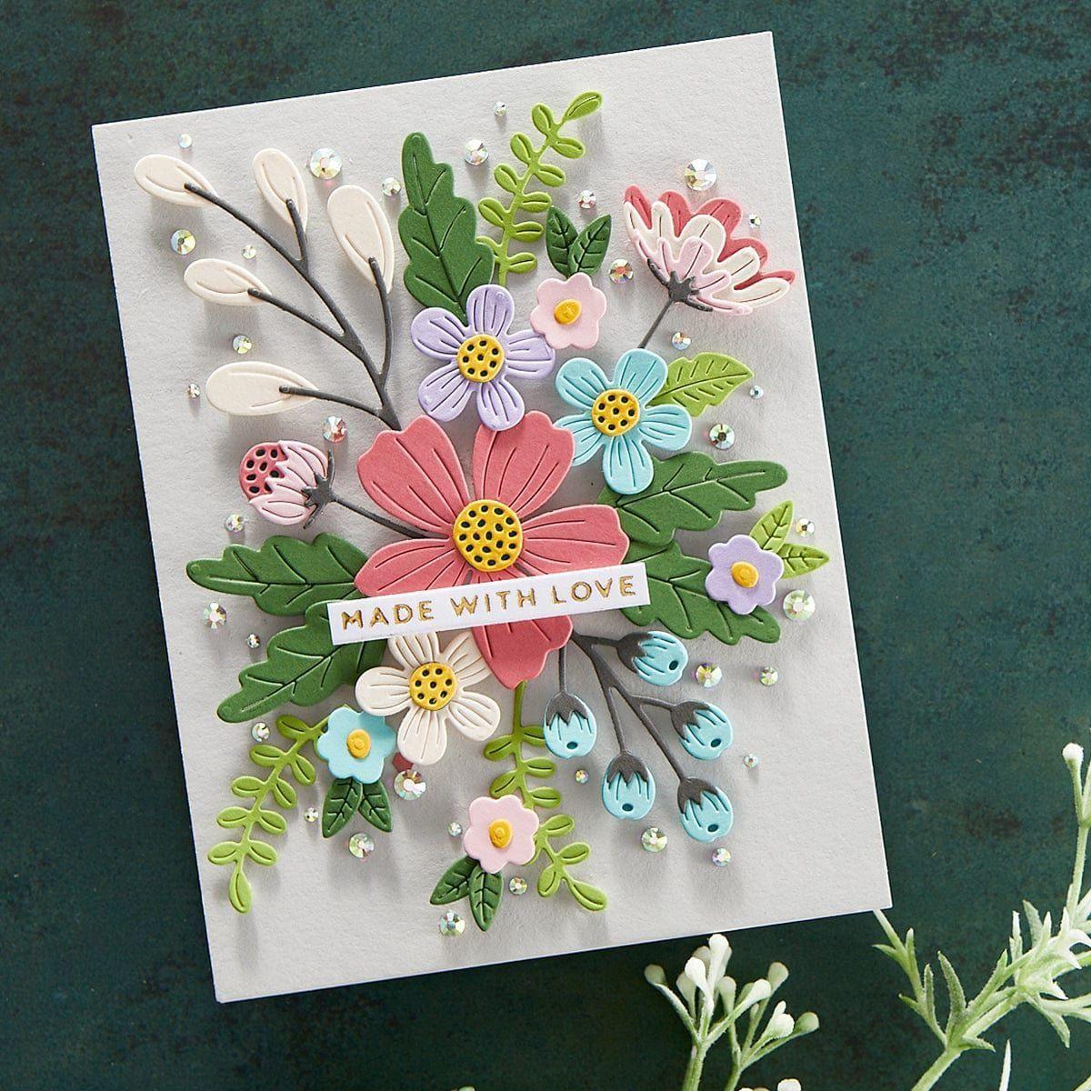 Image of Be Bold Blooms Etched Dies