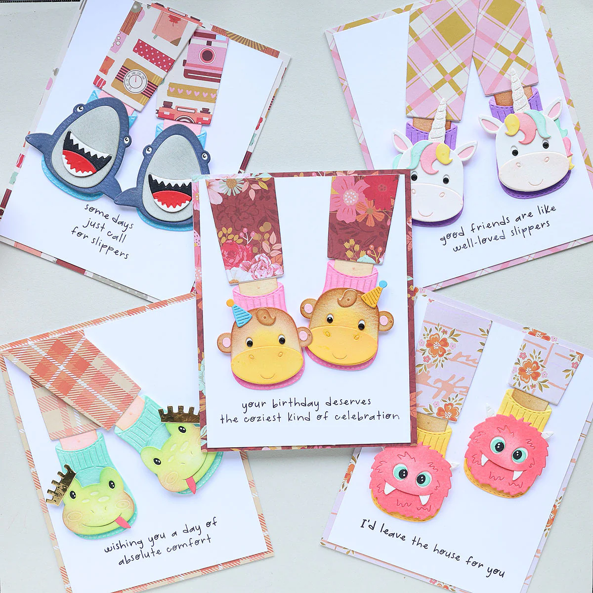 Image of Exclusive - Cozy Toes Friends Stamp & Die Bundle