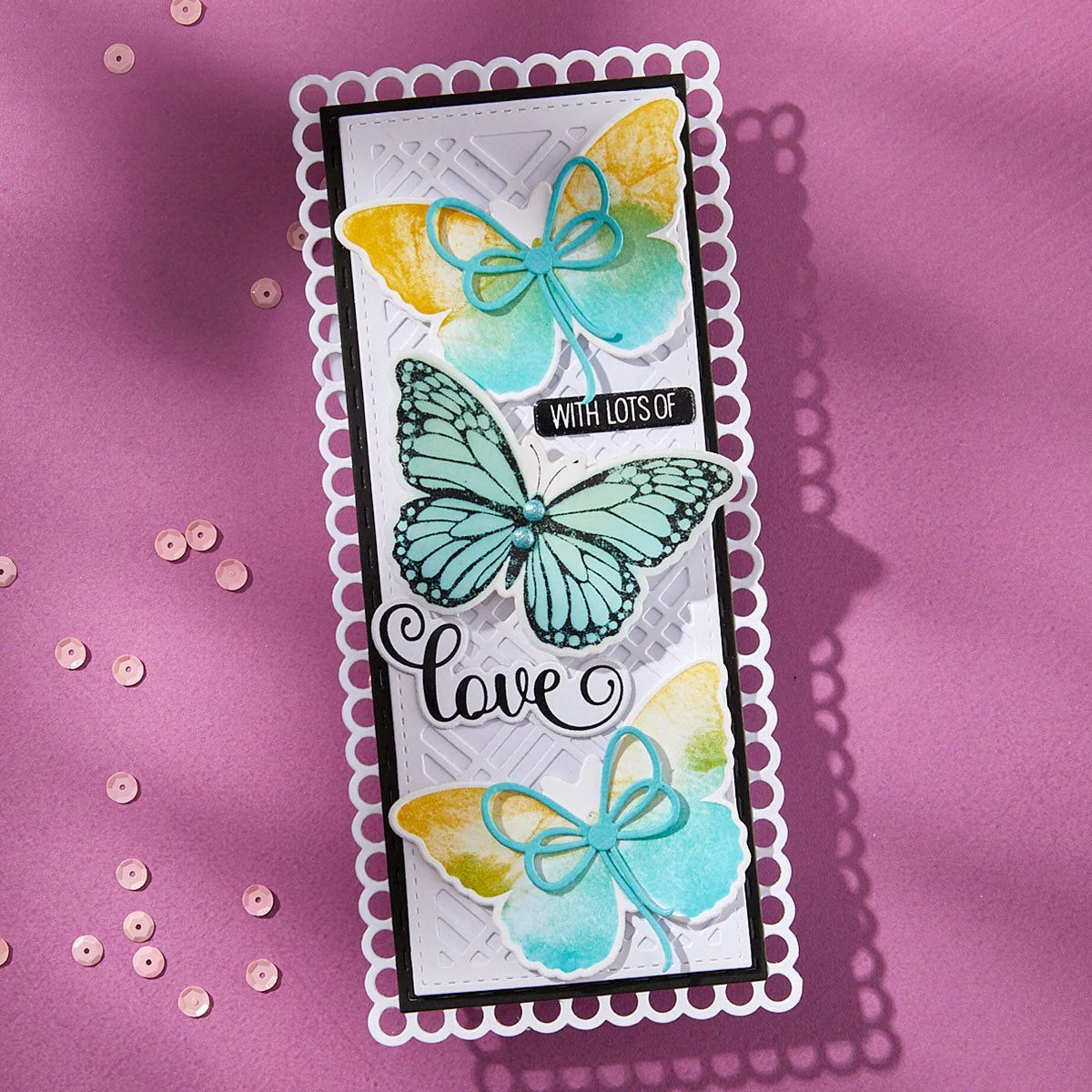 Image of Butterfly Silhouettes Registration Press Plate & Die Set by Lisa Horton