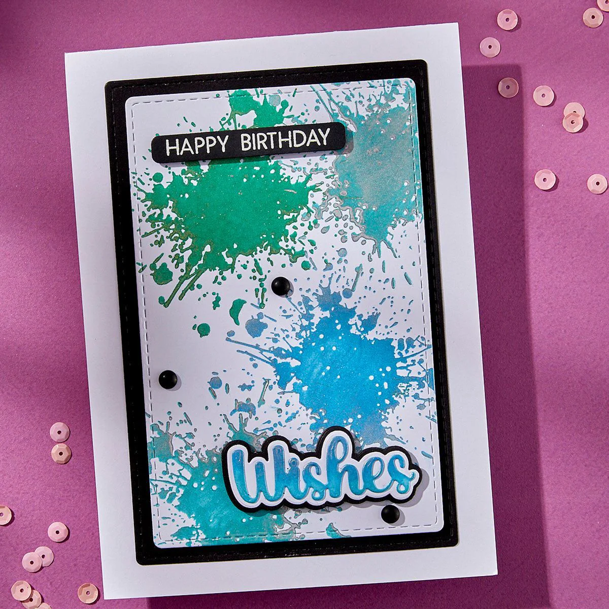 Image of Splatters BetterPress Plate by Lisa Horton