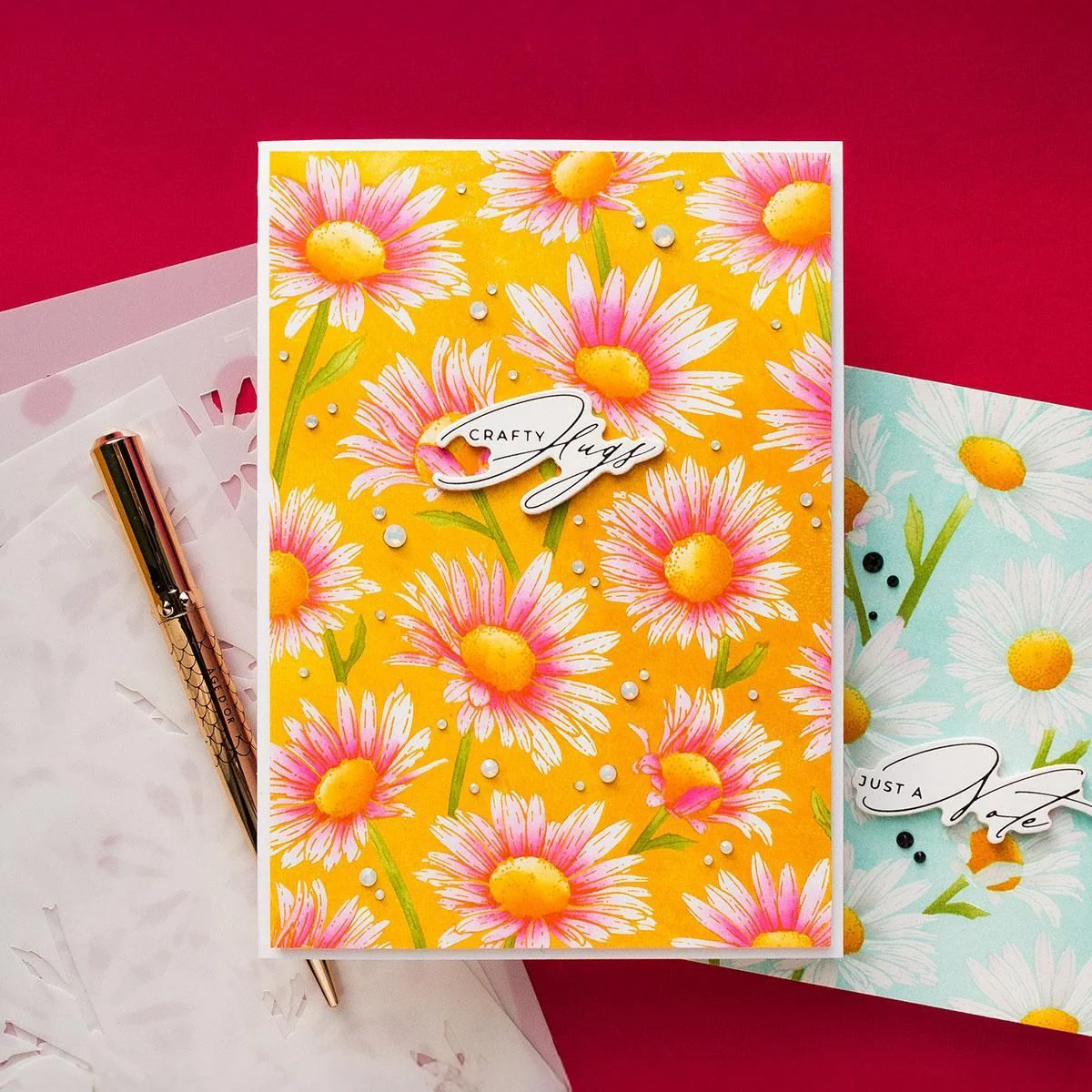 Image of Daisy Shower BetterPress and Stencil Bundle  by Yana Smakula