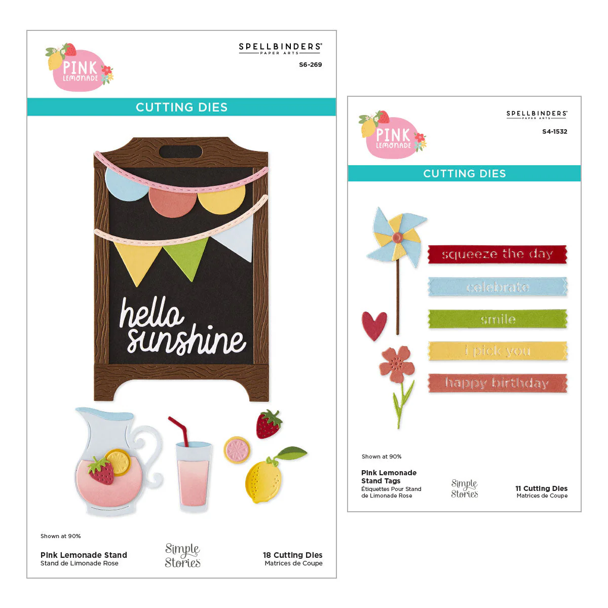 Image of Pink Lemonade Die Bundle with Simple Stories