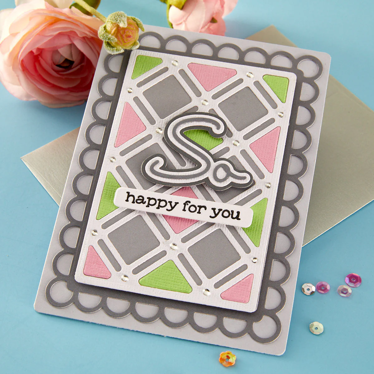 Image of Decorative Lattice Etched Dies by Lisa Horton