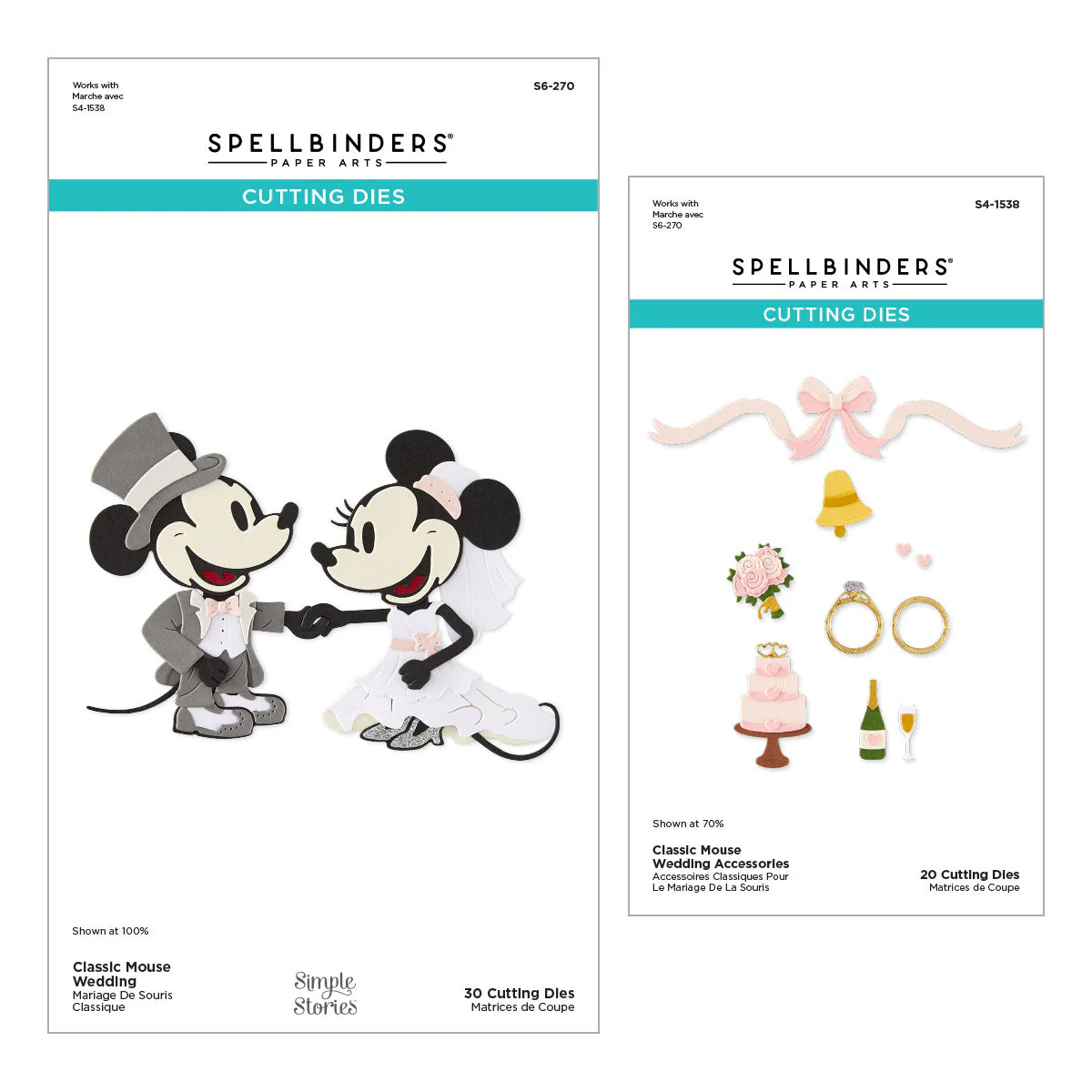 Image of Classic Mouse Wedding Die Bundle