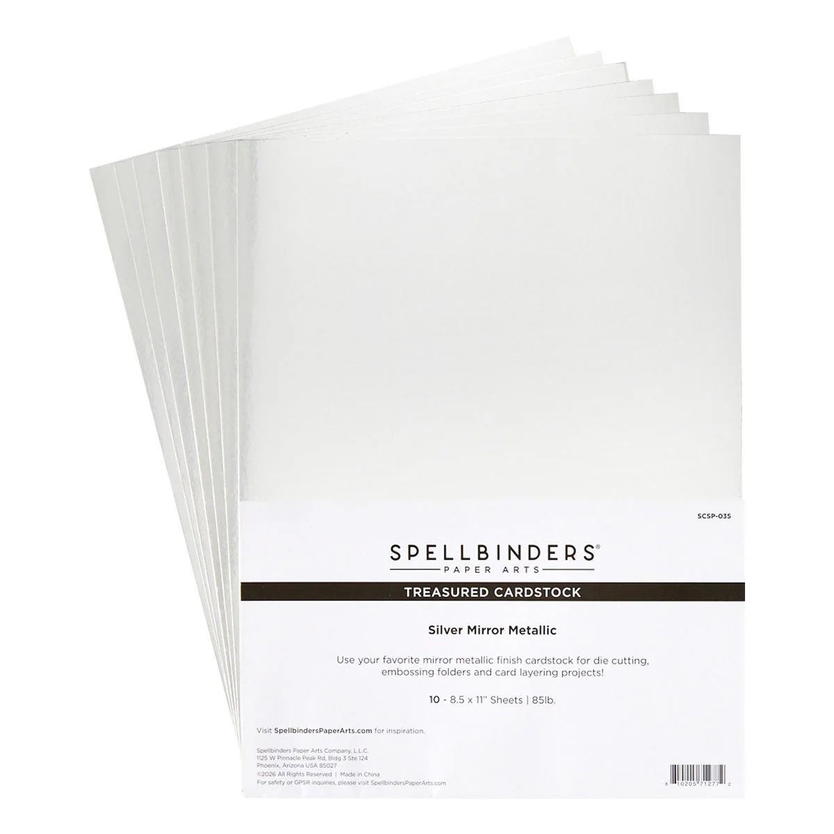 Image of Silver Mirror MetallicTreasured Cardstock