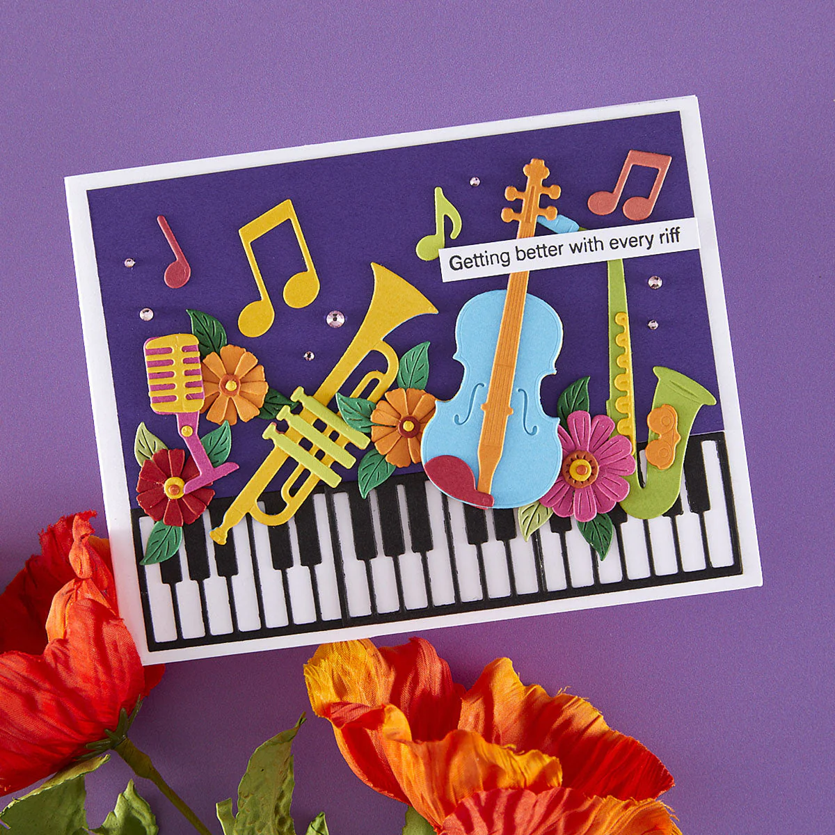 Image of Mini Musical Instruments Etched Dies by Bibi Cameron