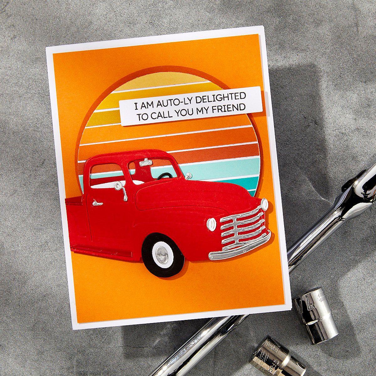 Image of Timeless Truck Etched Dies by Mindy Eggen
