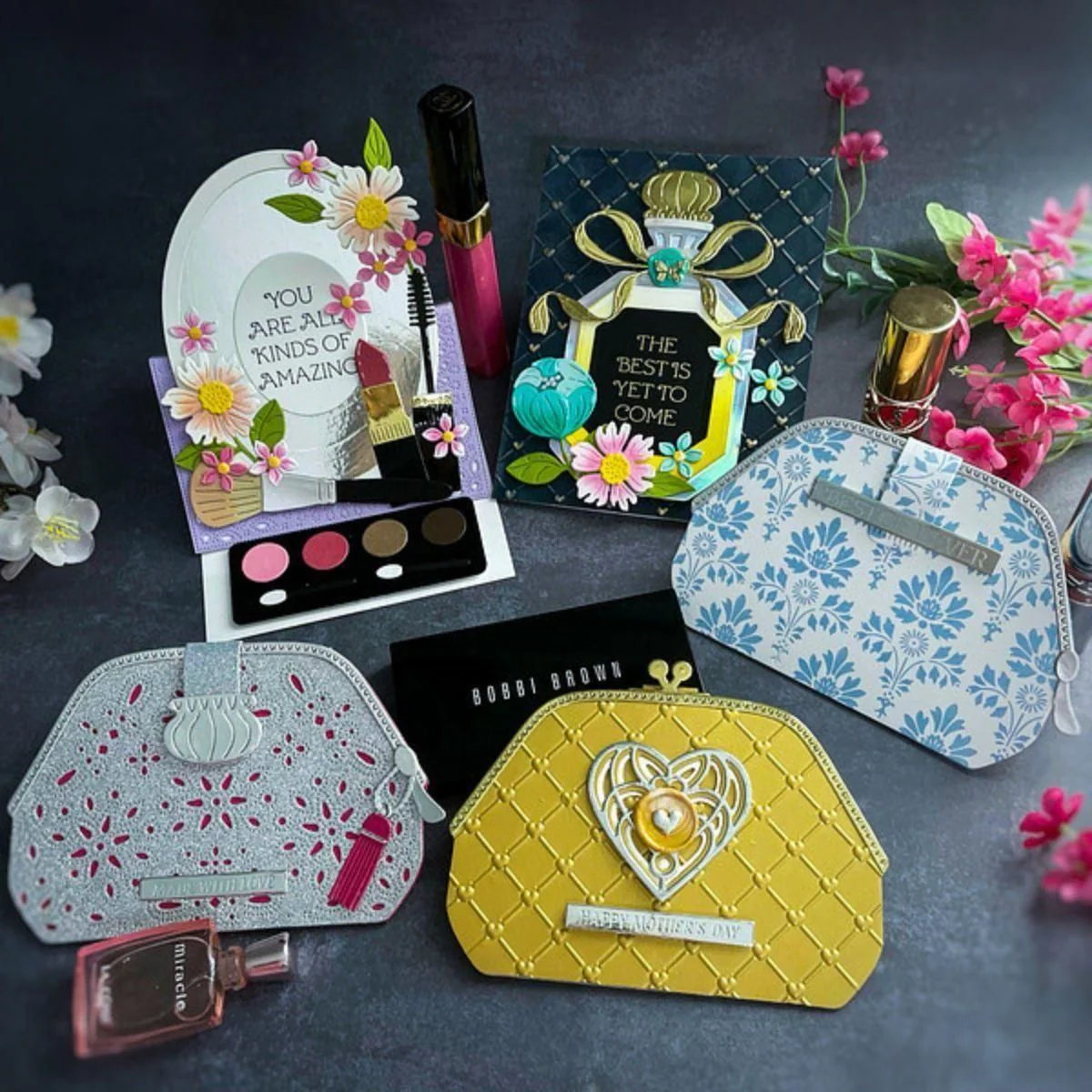 Image of Gorgeous You Makeup Bag Etched Dies