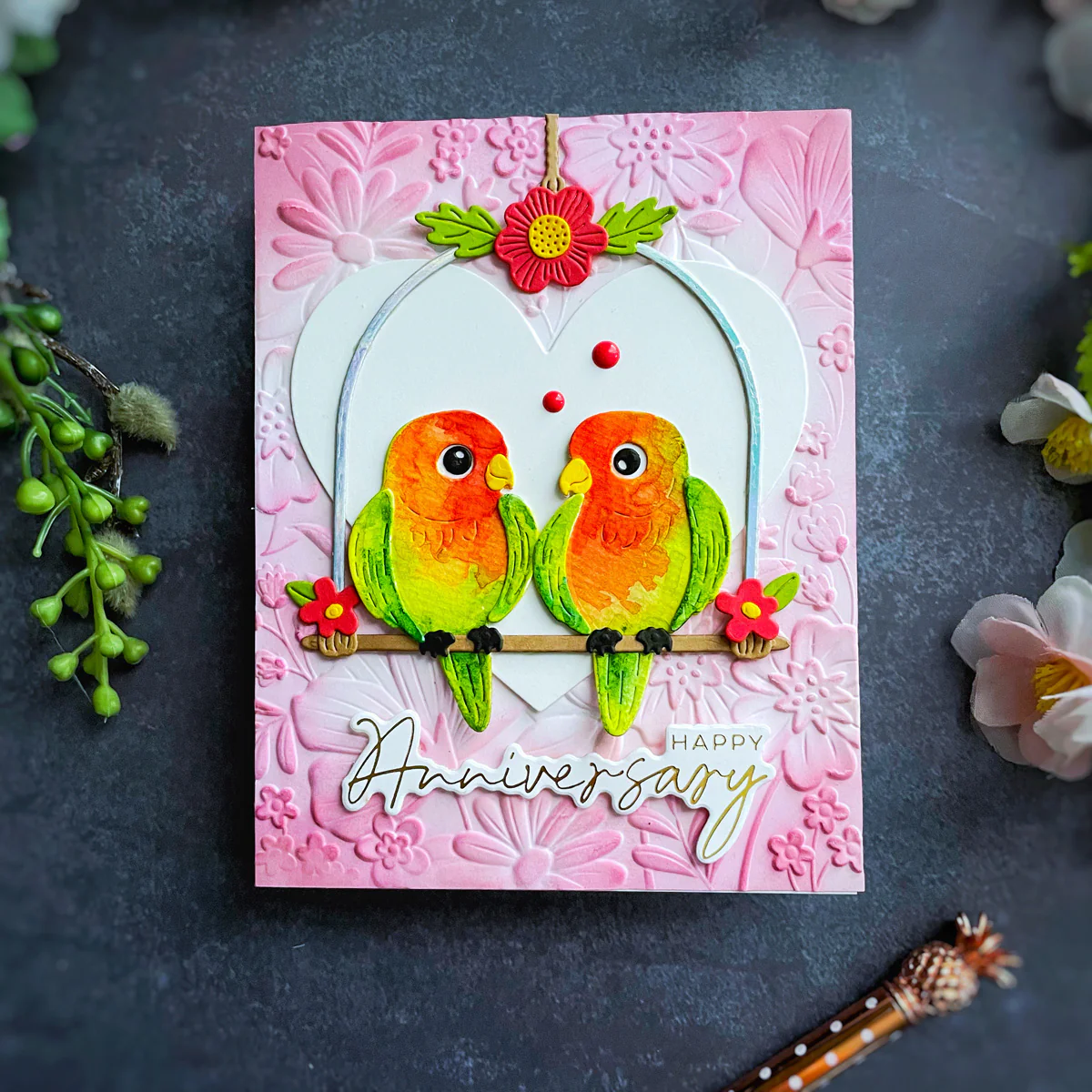 Image of Pretty Birds Etched Dies