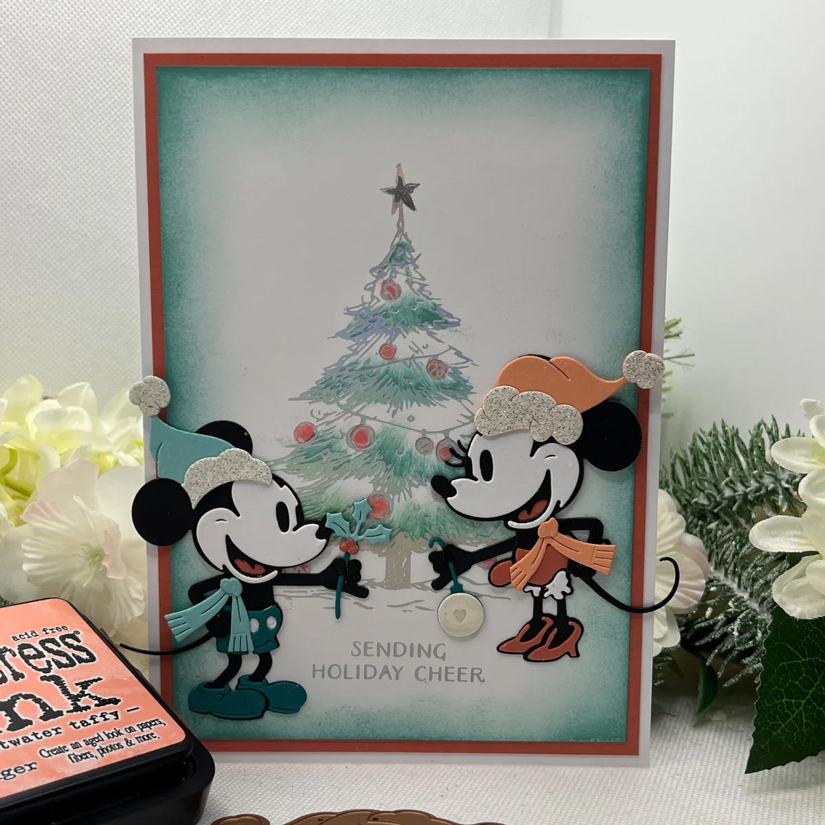 Image of Classic Mouse Christmas Embellishments Etched Dies